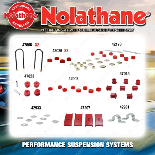 Rear Nolathane Suspension Bush Kit for FORD FALCON XR XT XW XY 8CYL 1966-1972