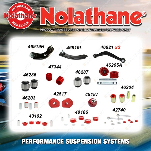Rear Nolathane Suspension Bush Kit for FORD TERRITORY SX SY TURBO AWD 2004-2011