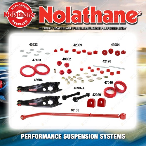 Rear Nolathane Suspension Bush Kit for HSV COMMODORE GROUP A VN 8CYL 1989-1993