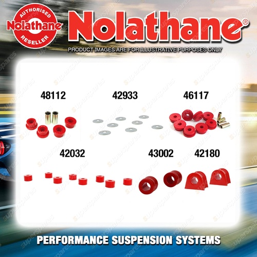 Rear Nolathane Bush Kit for MITSUBISHI PAJERO NA NB NC ND NE NF NG Coil Rear