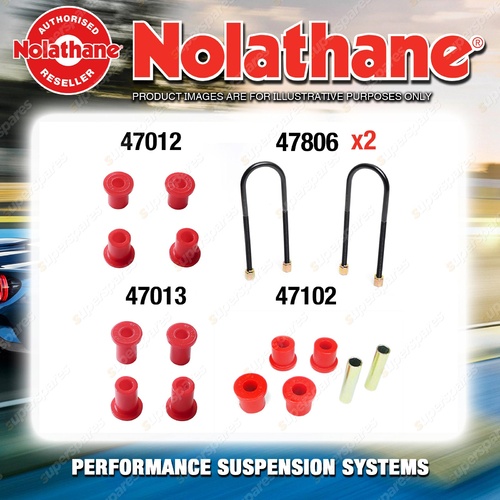 Rear Nolathane Suspension Bush Kit for MITSUBISHI TRITON MK 6CYL 2WD 1996-2006