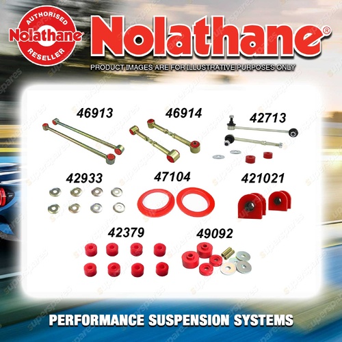 Rear Nolathane Suspension Bush Kit for NISSAN PATROL GU Y61 Coil Rear 97-10
