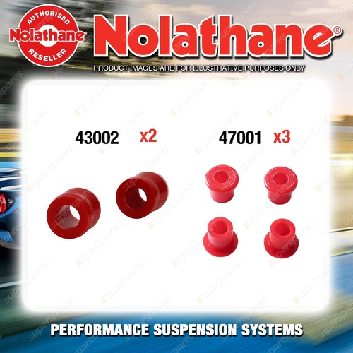 Rear Nolathane Suspension Bush Kit for TOYOTA HILUX LN65 YN65 67 4WD 1983-1988