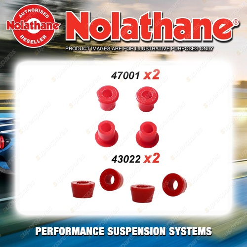 Rear Nolathane Suspension Bush Kit for TOYOTA HILUX RN105 LN106 4WD 1988-1997