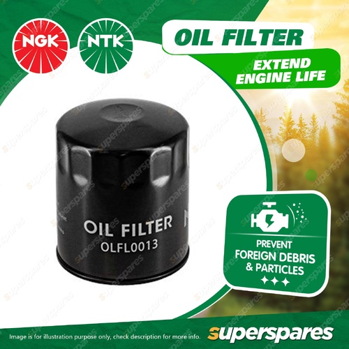 1 x NTK Oil Filter - OLFL0013 Refer Ryco Z334 Wesfil WZ334 106mm x 106mm x 126mm