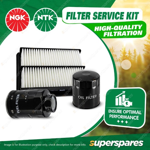 NTK Air Oil Fuel Filter Service Kit for Isuzu D-Max TFR TFS 3.0L 4JJ1-TCX 08-12