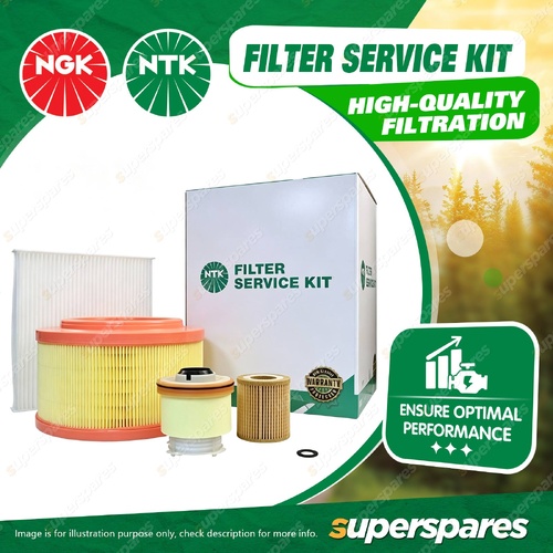NTK Air Oil Fuel Cabin Filter Service Kit for Mazda BT50 XT UP UR 2.2L 3.2L