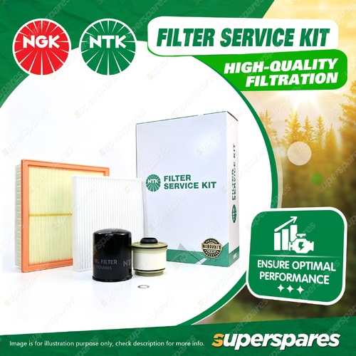 NTK Air Oil Fuel Cabin Filter Service Kit for Isuzu D-Max TFR TFS MU-X RJ 3.0L