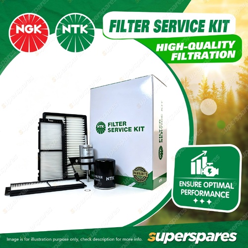 NTK Air Oil Fuel Cabin Filter Service Kit for Mazda 3 BL 2.0L 2009-2014