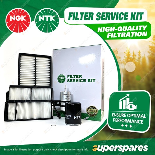 NTK Air Oil Fuel Cabin Filter Service Kit for Mazda 3 BK 2.0L 2003-2009