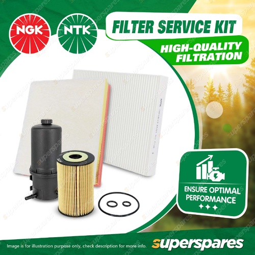 NTK Air Oil Fuel Cabin Filter Service Kit for Volkswagen Amarok TDI420 2H 15-17