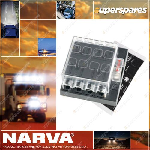 Narva 8 Way Standard ATS Blade Fuse Or Plug-In Type Circuit Breaker 54433