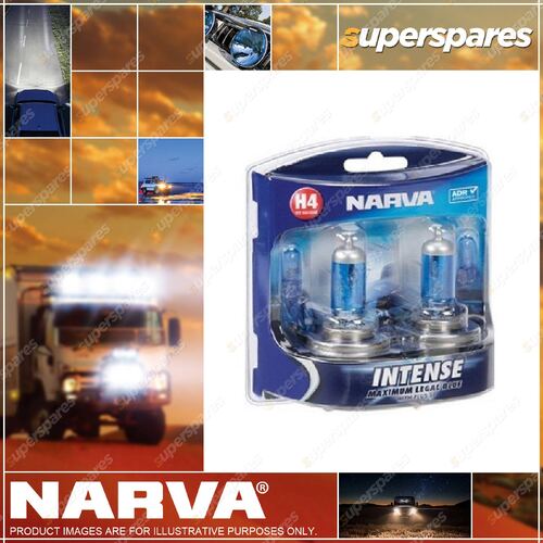 Narva H4 Performance Globes 12V 60/55W Intense Plus 30 P43T 1F H4 48472Bl2 niss