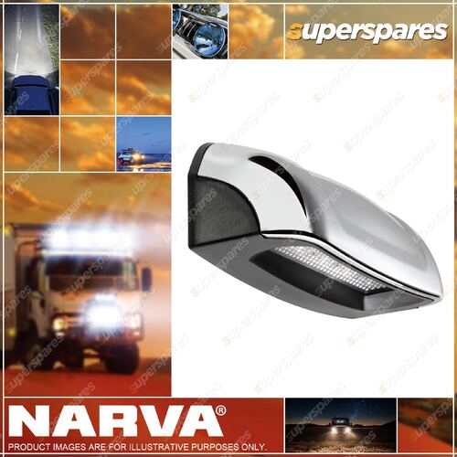 Narva 10-30V Model 8 LED Licence Plate Lamp Chrome/Black Housing And 0.5M Cable