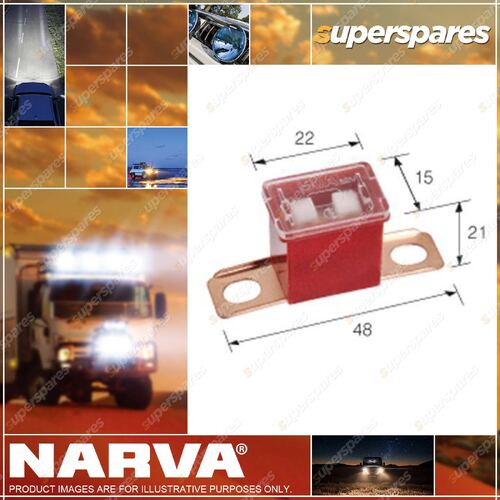 Narva L-Type Short Tab Fuse Link - 48mm 100 Amp - Blister pack of 1