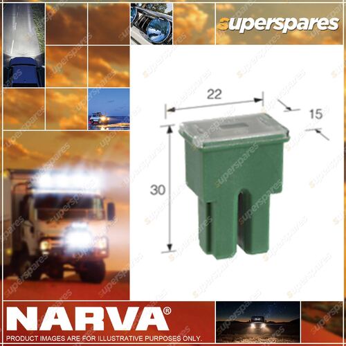 Narva Brand Auto Female Fuses Link 80 Amp Black - Blister pack of 1