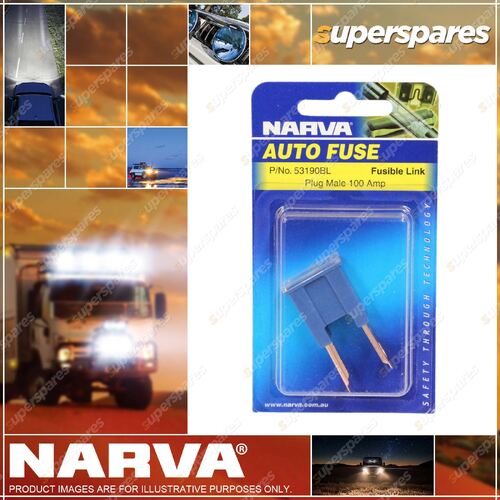 Narva Male Fuse Link 100 Amp 53190Bl BLister Type Pack Premium Quality