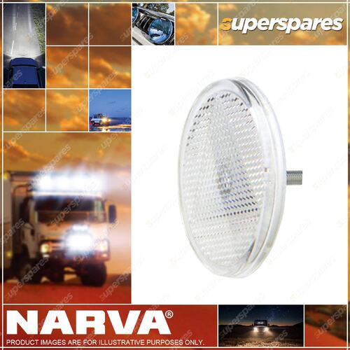 Narva Clear Retro Reflector 65mm Diameter With Fixing Bolt Blister Pack 2