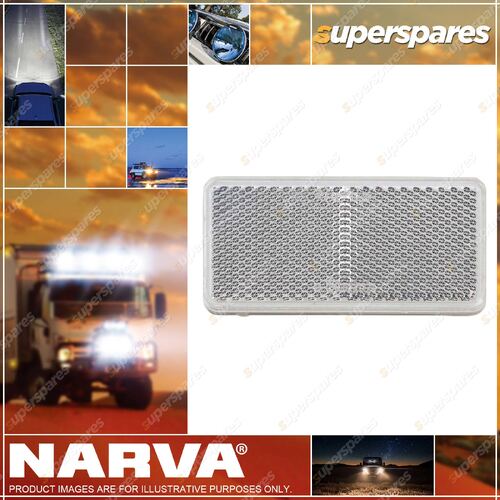Narva Clear Retro Reflector 94mmx44mm with Self Adhesive 84050Bl Premium