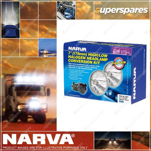 Narva H4 7" 178mm 12V 60/55W Beam Halogen Headlamp Conversion Kit 72002