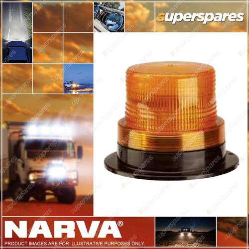 Narva LED Quad Flash Strobe Light Amber Flange Base 12-80 Volts 85368A