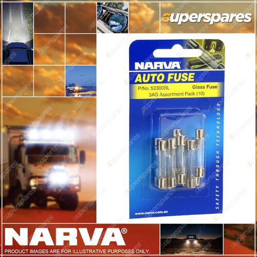 Narva 3Ag Glass Fuse Internal Soldered Cap Pack Of 552301BL Premium