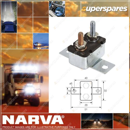 Narva Metal Automatic Circuit Breaker 30 Amp 54630 Premium Quality