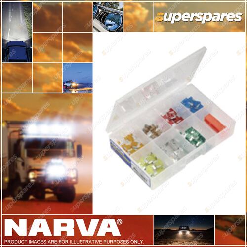 Narva Micro Blade Fuse Assortment With Micro And Mini Blade Fuse Puller 52014