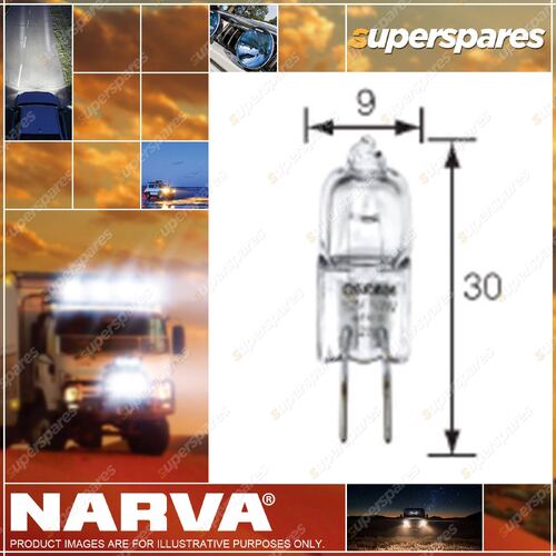 Narva 12 Volt 20W G4 Miniature Halogen Globe Light Bulb - Box of 1