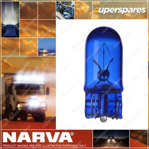 Narva 2V 5W W2.1 X 9.5D Ultra BLue Park Wedge Globes - Blister Pack Of 2