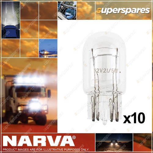 Narva Wedge Globe 12 Volt 21 5W W3 X 16Q T-20mm 17443 - Box of 10