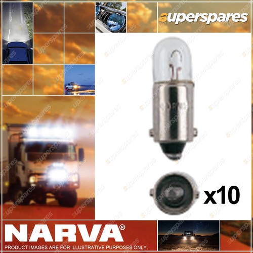 Narva Instrument Licence Plate Globe 4W Ba9S T-8.5mm 24 Volt 47249 Box of 10