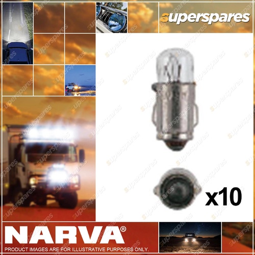Narva Instrument Licence Plate Globe 2W Ba7S T-6.5mm 12 Volt 47281 Box of 10