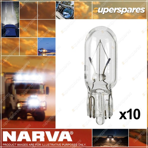 Narva Brand Wedge Globe 12V 1.7W T-6.5mm Part NO. 47287 Box of 10