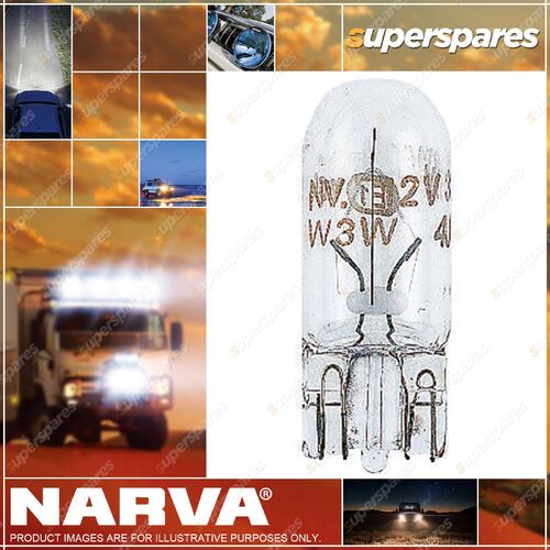 Narva Wedge Globe 12V 5W W2.1 X 9.5D T-10mm 47501BL for benz - Blister Pack Of 2