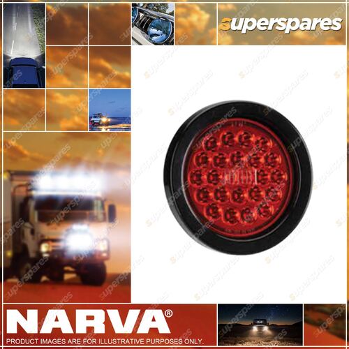 Narva 9-33 Volt LED Rear Stop Tail Lamp Kit Red With Vinyl Grommet 94046