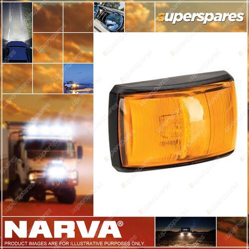 Narva LED Side Direction Indicator Lamp Amber Black Deflector Base Signal Light