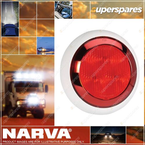 Narva LED Rear Stop Tail Lamp Red With Chrome Ring 9-33 Volt 94336W