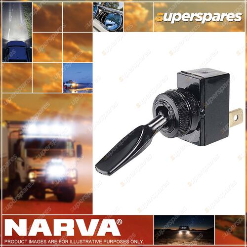 Narva Off / Momentary On Spring Toggle Switch Push On Terminals 60045BL