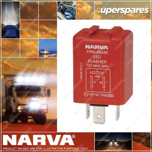 Narva 12 Volt 3 Pin Electronic Led Flasher 68245BL Premium Quality