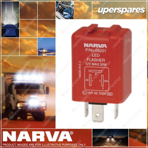 Narva 12 Volt 3 Pin Led Electronic Flasher With Pilot 68251Bl Premium Quality