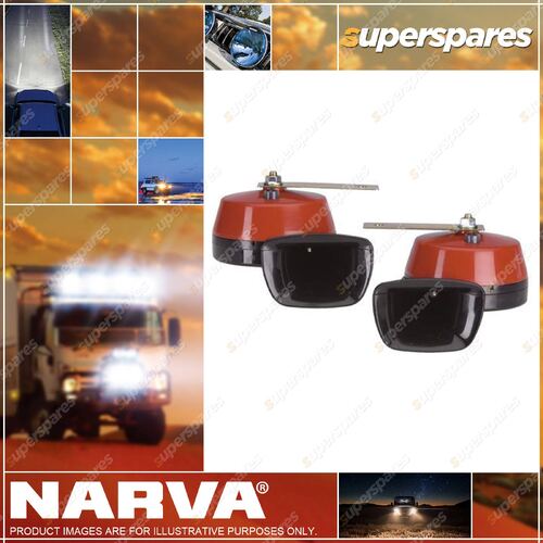 Narva Brand 12 Volt Fanfare Horn Set with Twin Electromagnetic Horns