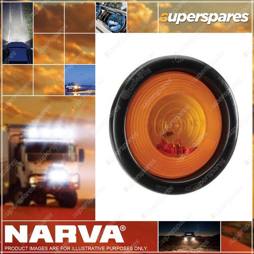 Narva 12V Sealed Rear Direction Indicator Lamp Kit Amber Vinyl Grommet 94002