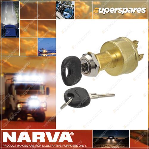 Narva 4 Position Ignition Switch HD Brass Construction with Screw Terminals