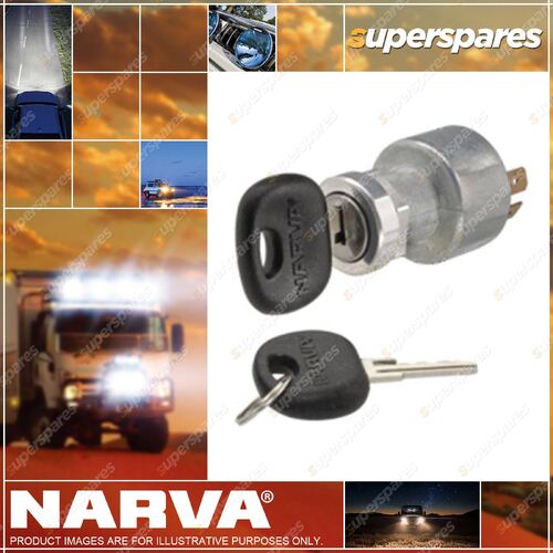 Narva 4 Position Ignition Switch - Metal with Screw Terminals 64018