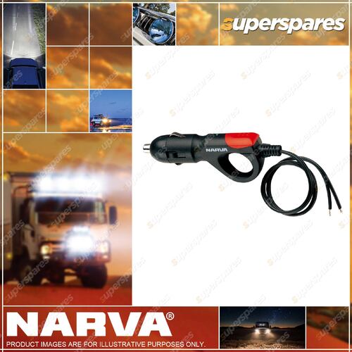 Narva Cigarette Lighter Plug With LED Indicator and 300mm straight lead