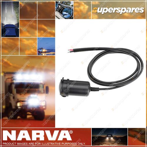 Narva Heavy-Duty In-Line Accessory Socket with Dustproof Cover & 1m Lead