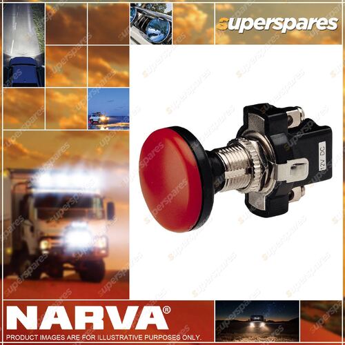 Narva Illuminated Off/On Push/Pull Switch With Red - Blister Pack 60022BL
