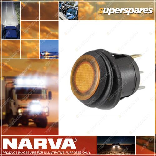 Narva Off/On Rocker Switch With Waterproofneoprene Boot And Blue LED 62037Bl