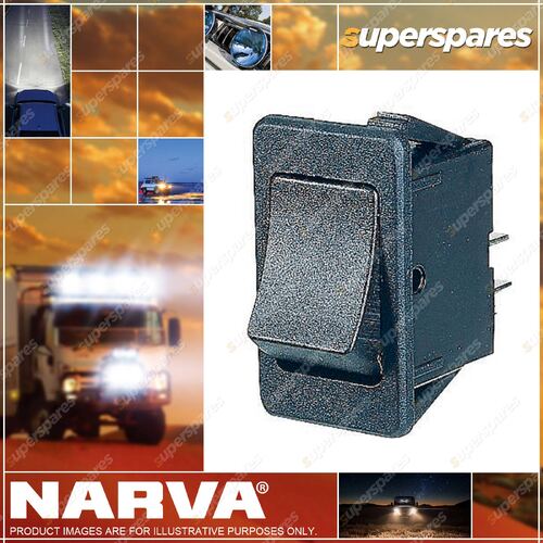 Narva Off / On Rocker Switch with Push On Terminals - Blister Type Pack 63010BL